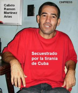 Opschrift: Vervolgd door de Cubaanse tirannie